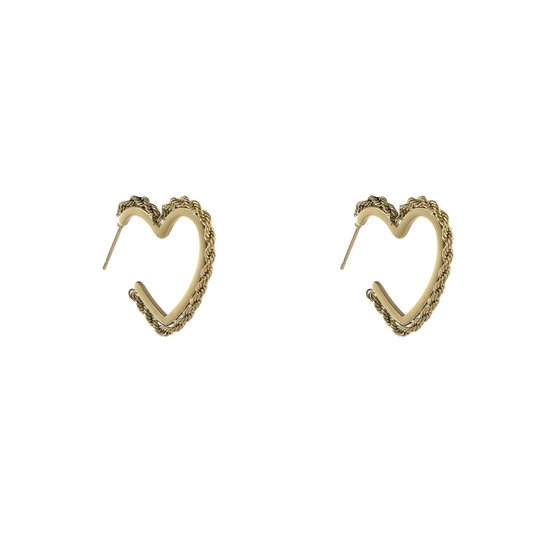 Braided Hearts - Gold