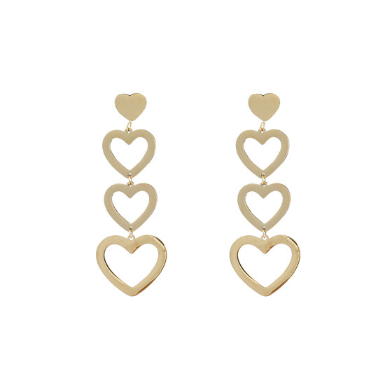 Cascading Hearts - Gold