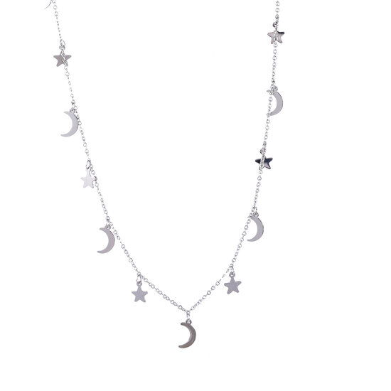 Celestial Charms Necklace - Silver