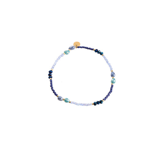 Aura Beads Bracelet - Blue