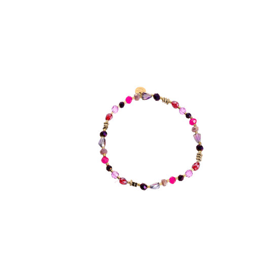 Celestial Beads Bracelet - Purple and Pink