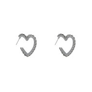 Braided Hearts - Silver