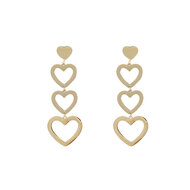 Cascading Hearts - Gold