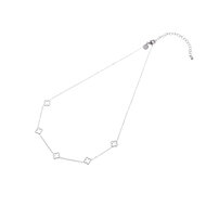 Clover Charm Necklace - Silver