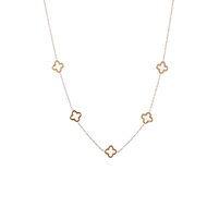 Clover Charm Necklace - Gold