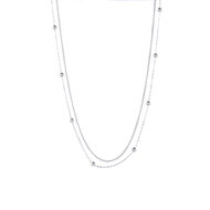 Layered Necklace - Silver