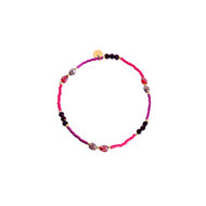 Aura Beads Bracelet - Purple and Pink